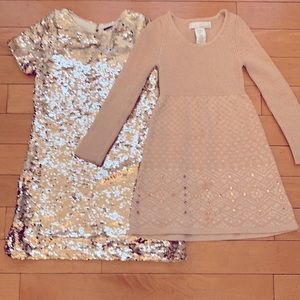 Little Girls Knit Dress - 2 for 1!